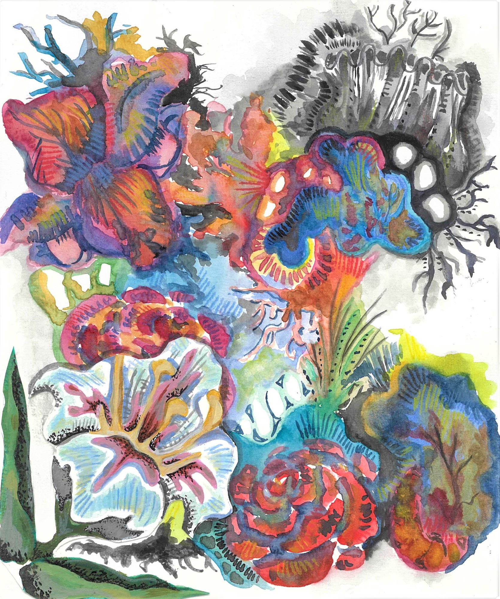 student artwork - coral reef dreaming