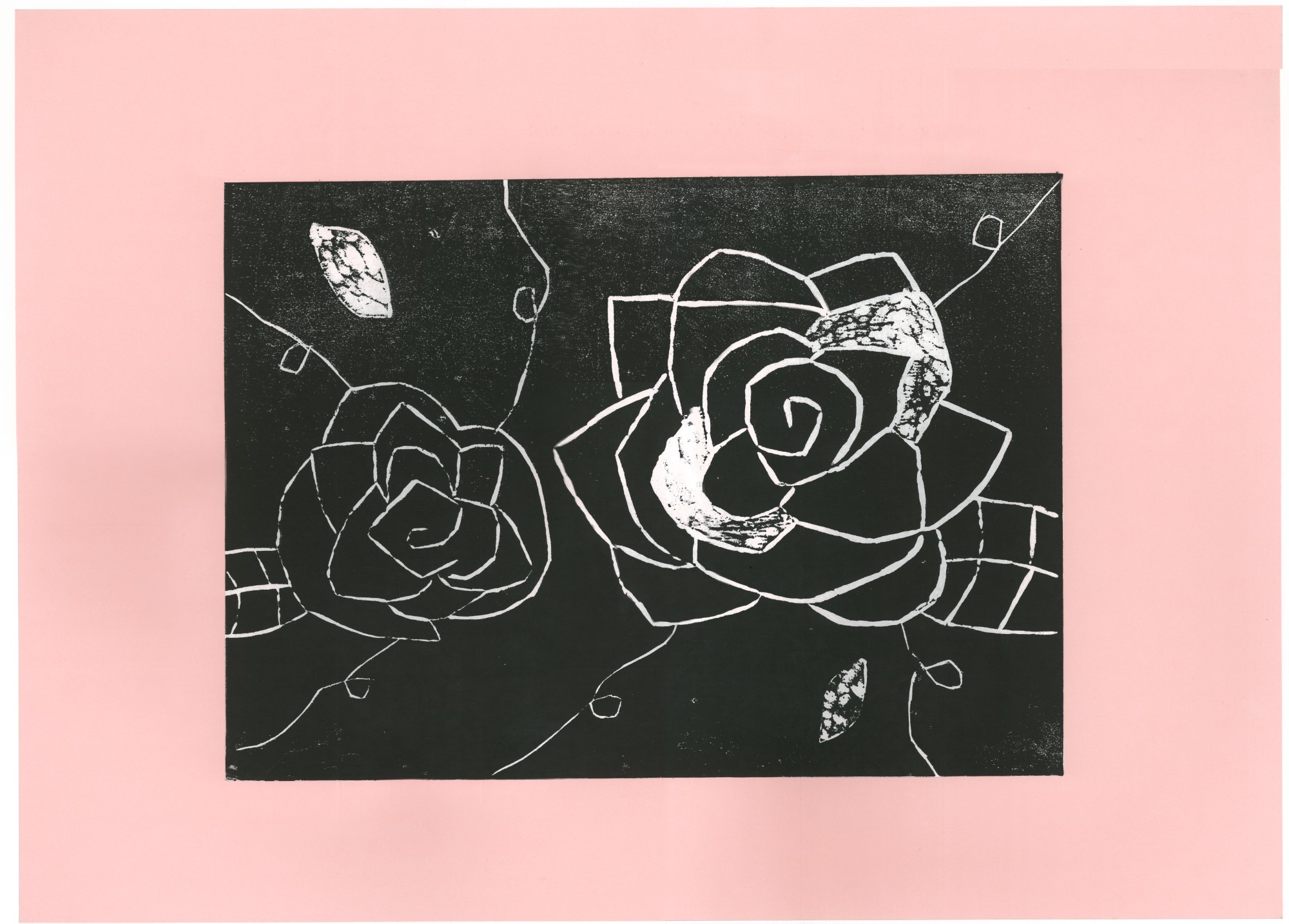 student artwork - Vine and rose