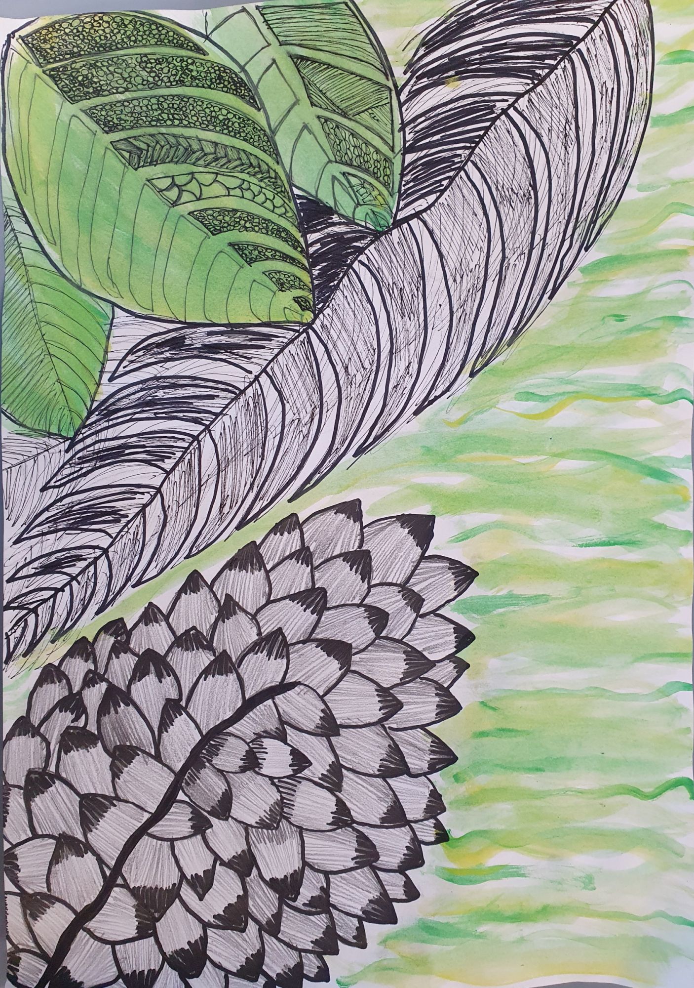 Student artwork - Rainforest