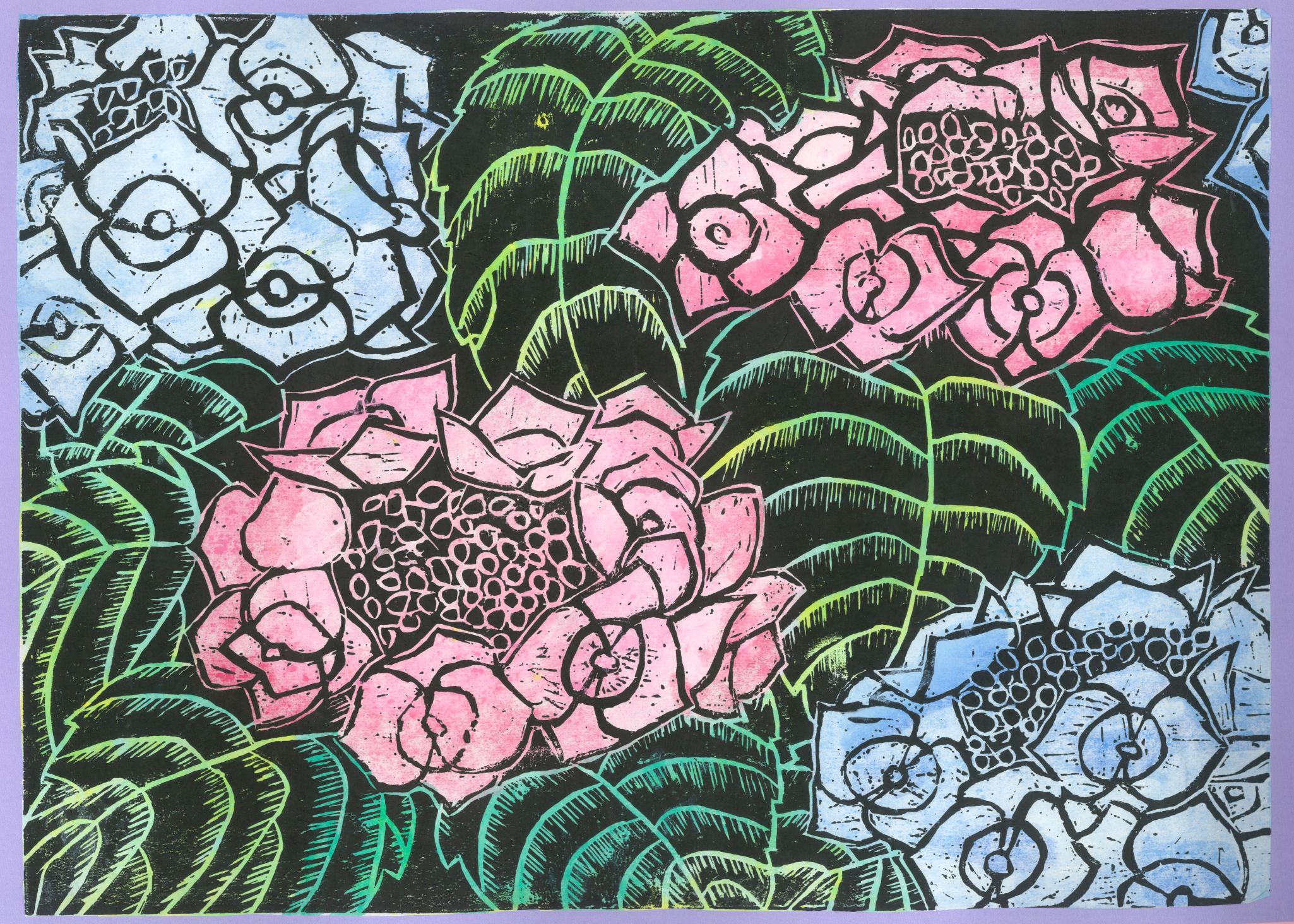 Student artwork – Wow! There are a lot of hydrangeas